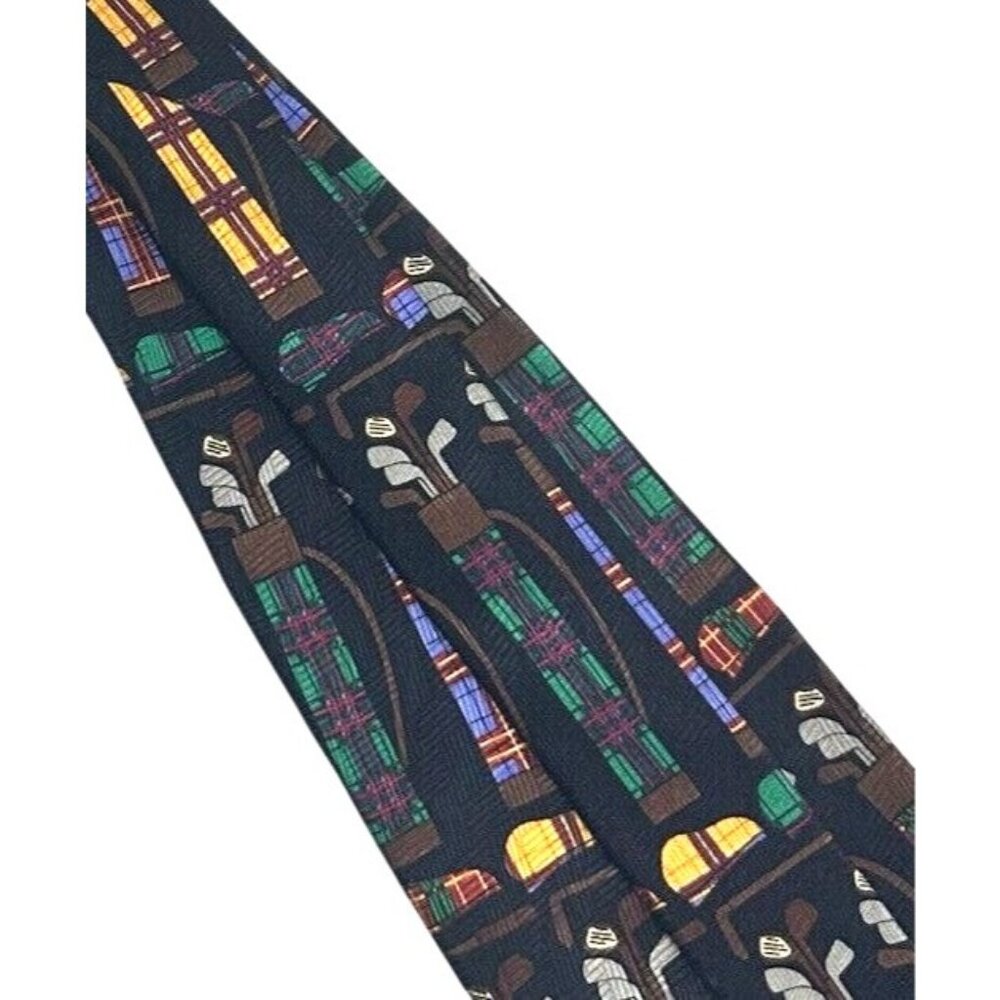 Vintage 1997 Ralph Martin Co RM Sport Golf Mens Silk Neck Tie